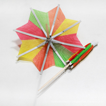 Factory Direct Promotion Cocktail Umbrella Picks Decorative Toothpicks For Party